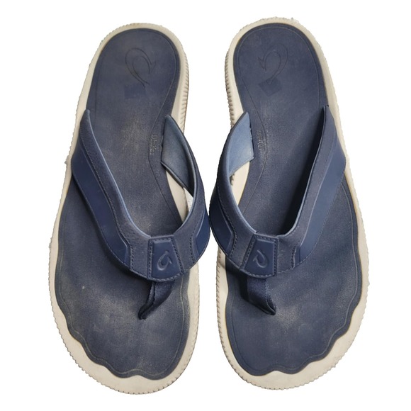 OluKai Kukulu Flip Flops Men's‎ Size 15 - Picture 1 of 4